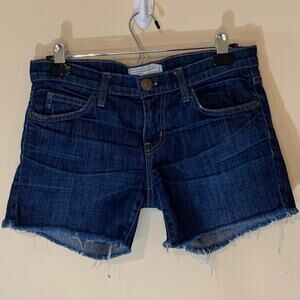 Current/Elliott Dark Blue Denim Jean Shorts - Size 27